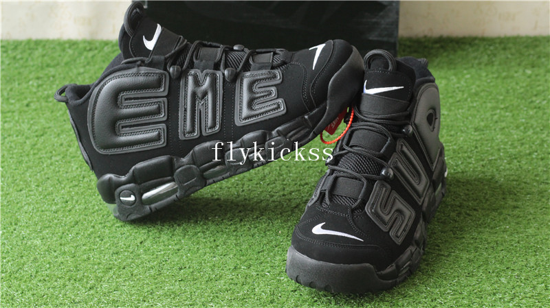 Supreme x Nike Air More Uptempo Black